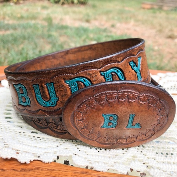 hand tooled western belts